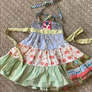 Matilda Jane Circus Strappy Wrap Around Neck Dress